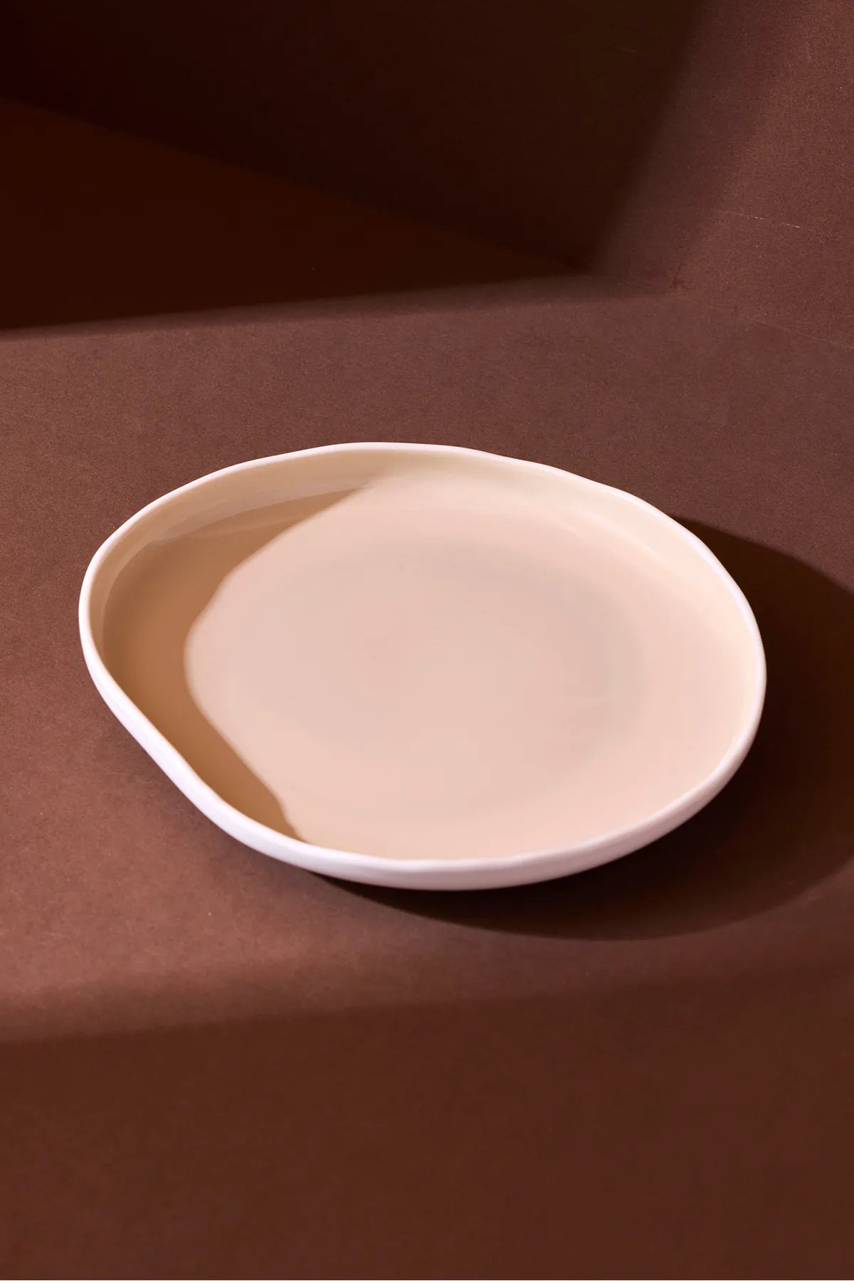 Roma Beige Porcelain Dessert Plate Set of 6