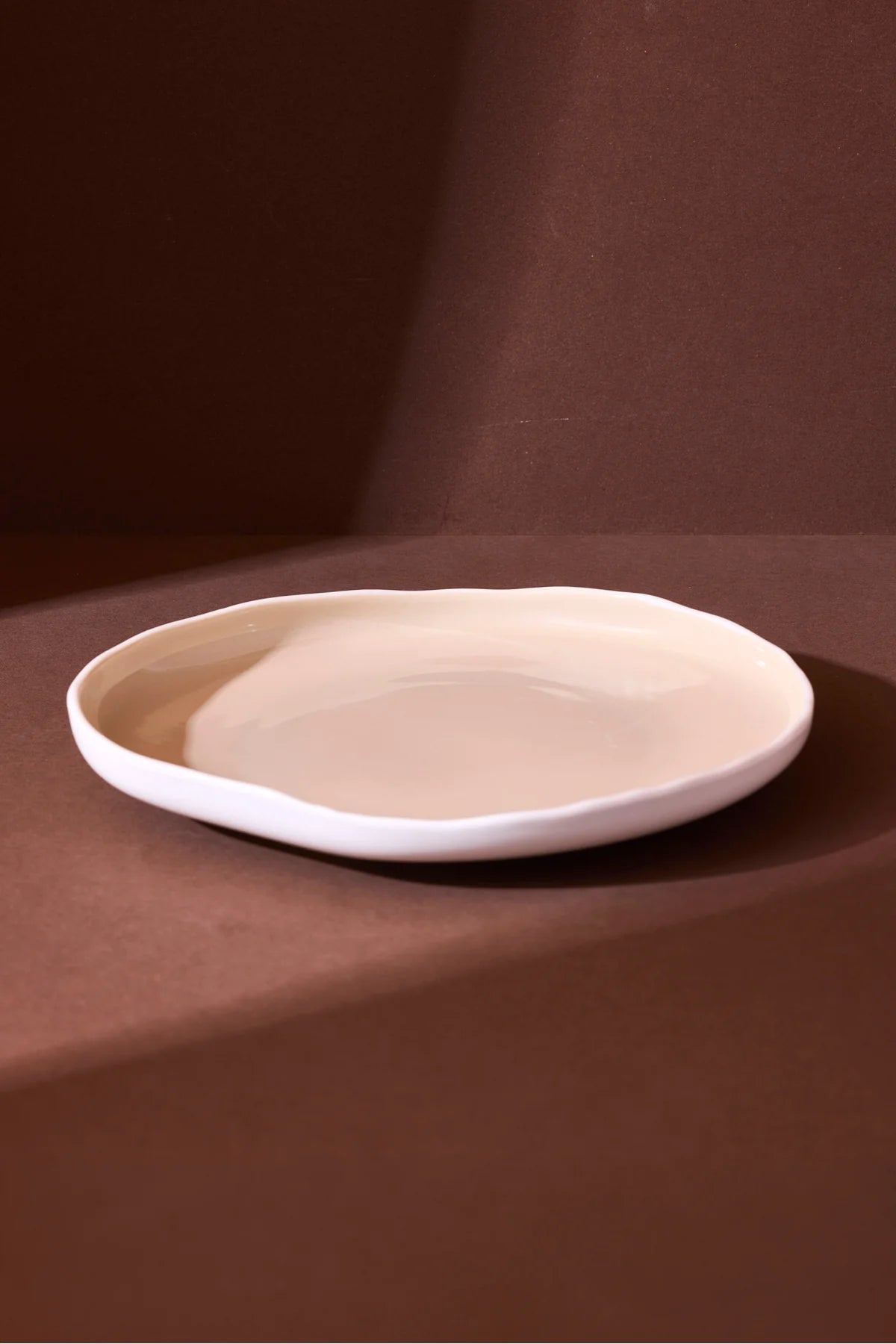 Roma Beige Porcelain Dessert Plate Set of 6