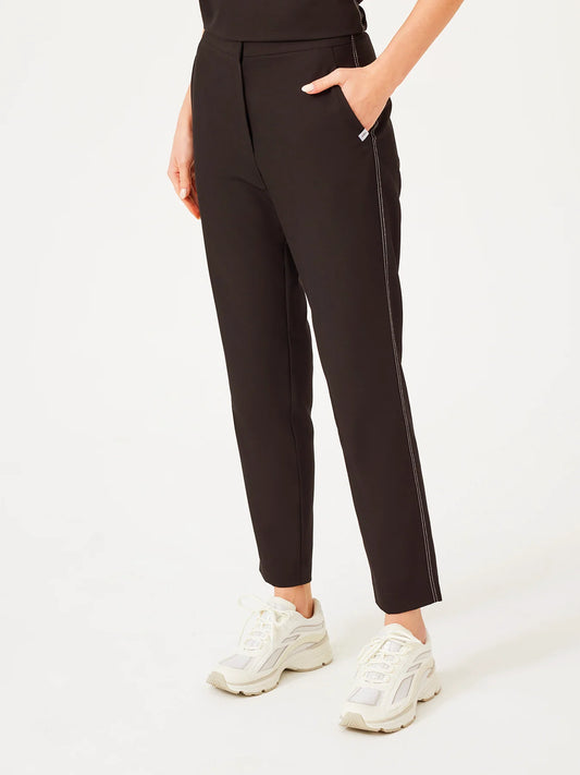 Cosa Fortius® Women's Contrast Stitch Trousers - Brown