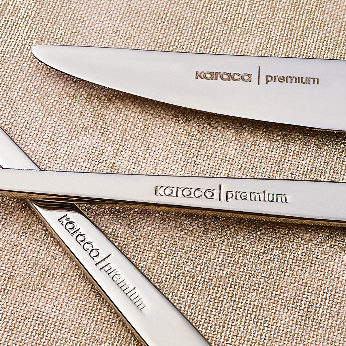 Karaca Cleopatra Premium 84-Piece 12-Person Cutlery Set Platin
