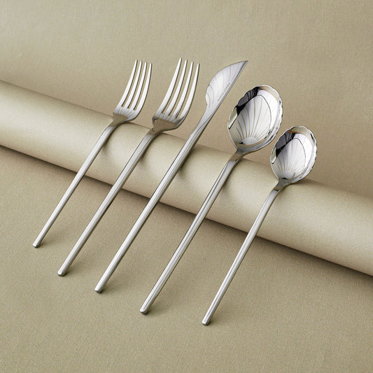 Karaca Deniz 30-Piece 6-Person Cutlery Set in Box - Platinum
