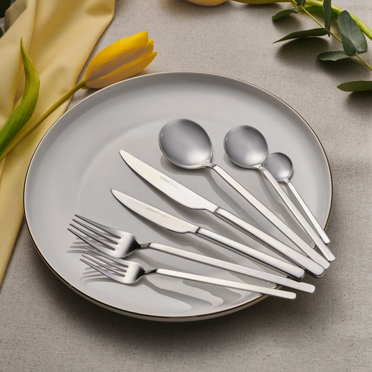 Elegance Gale Platinum 12 Person 84 Piece Cutlery Set