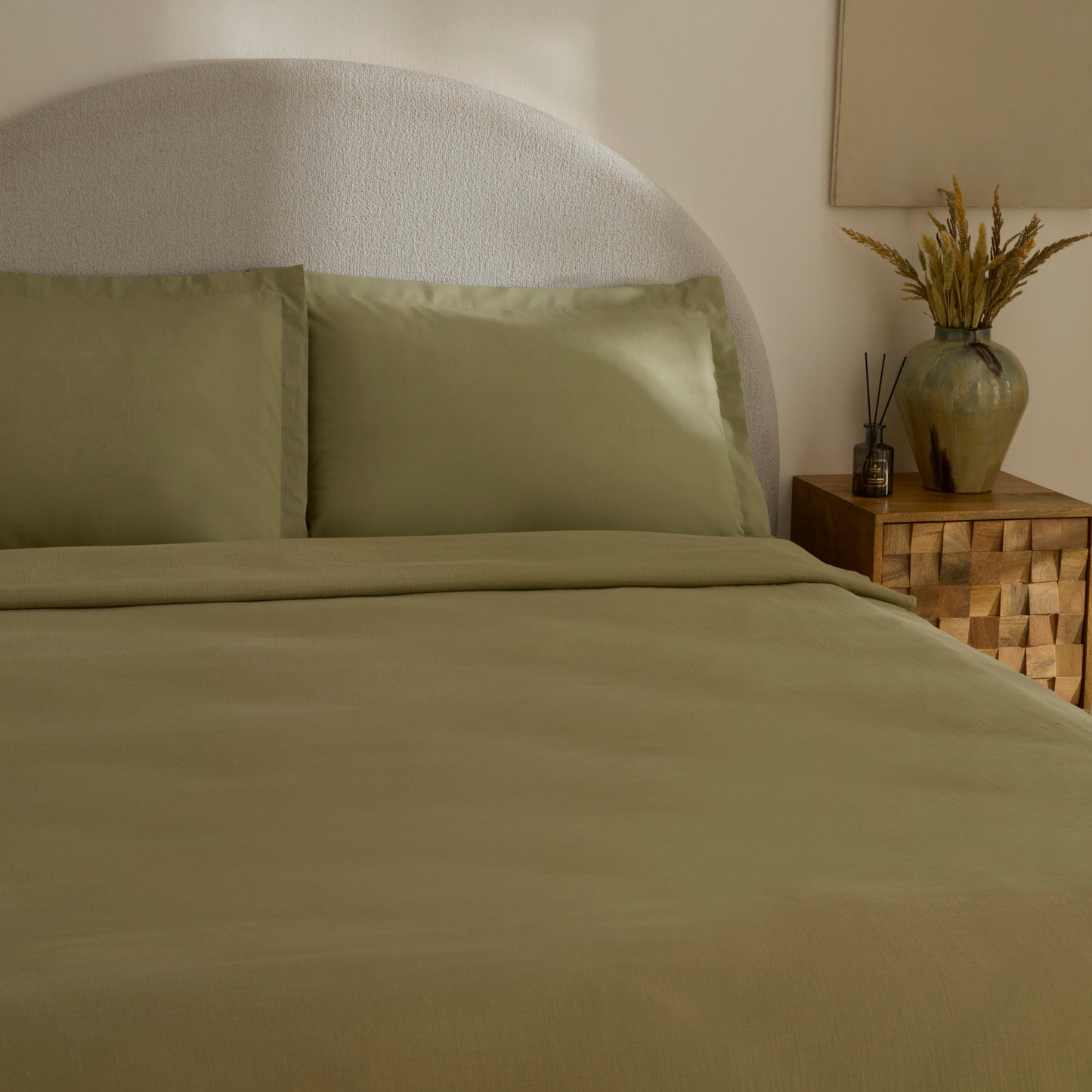 Farel Muslin 100% Cotton Double Bedspread, Sage