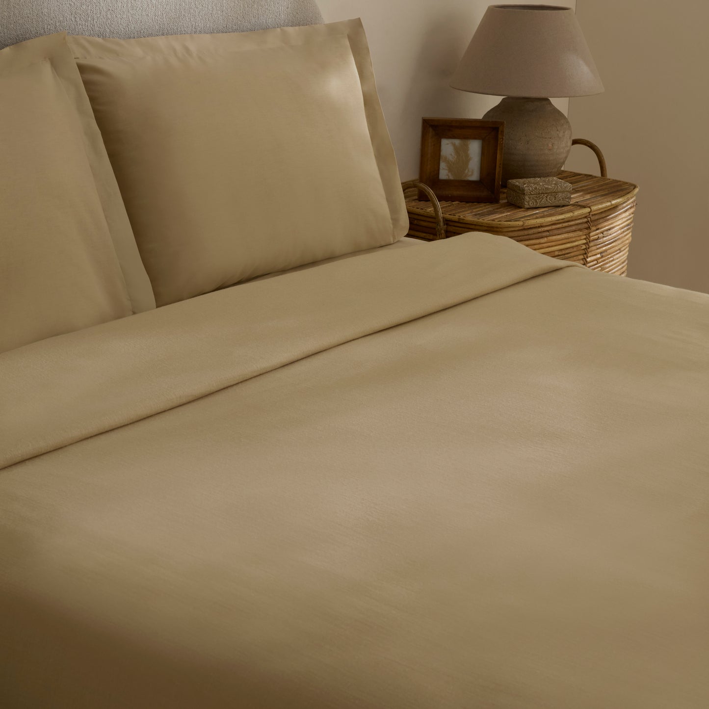 Farel Muslin 100% Cotton  Double Bedspread, Mink