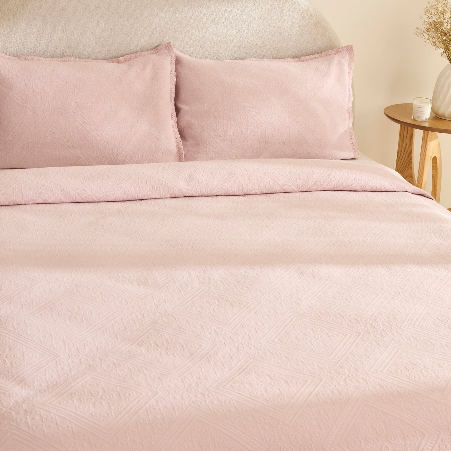 Adelia Fistolu Double Bedspread Set Powder Pink