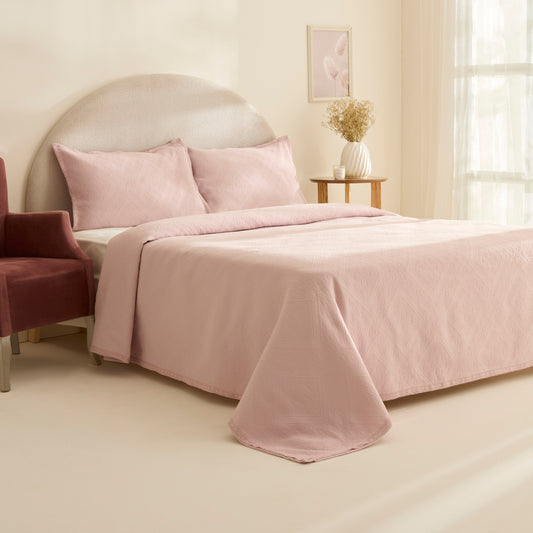 Adelia Fistolu Double Bedspread Set Powder Pink