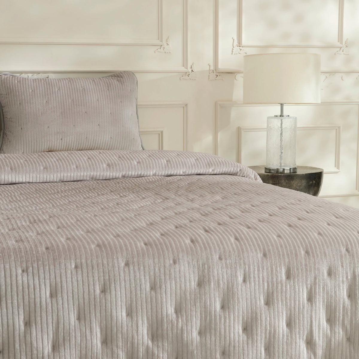 Lorian Double Bedspread Set Grey