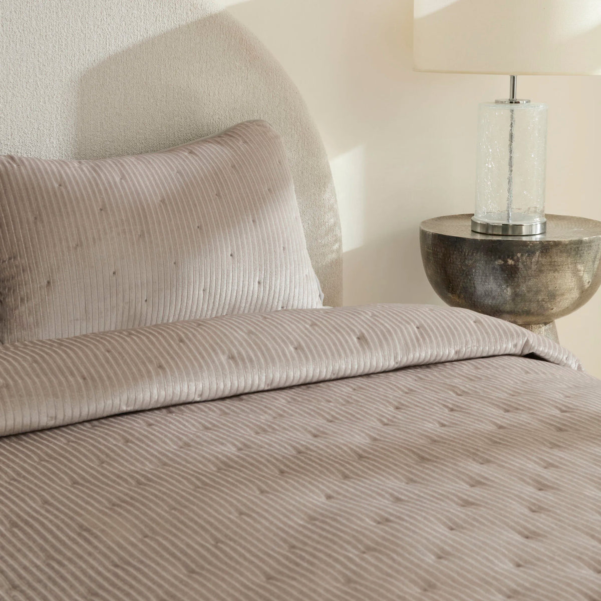 Lorian Double Bedspread Set Grey
