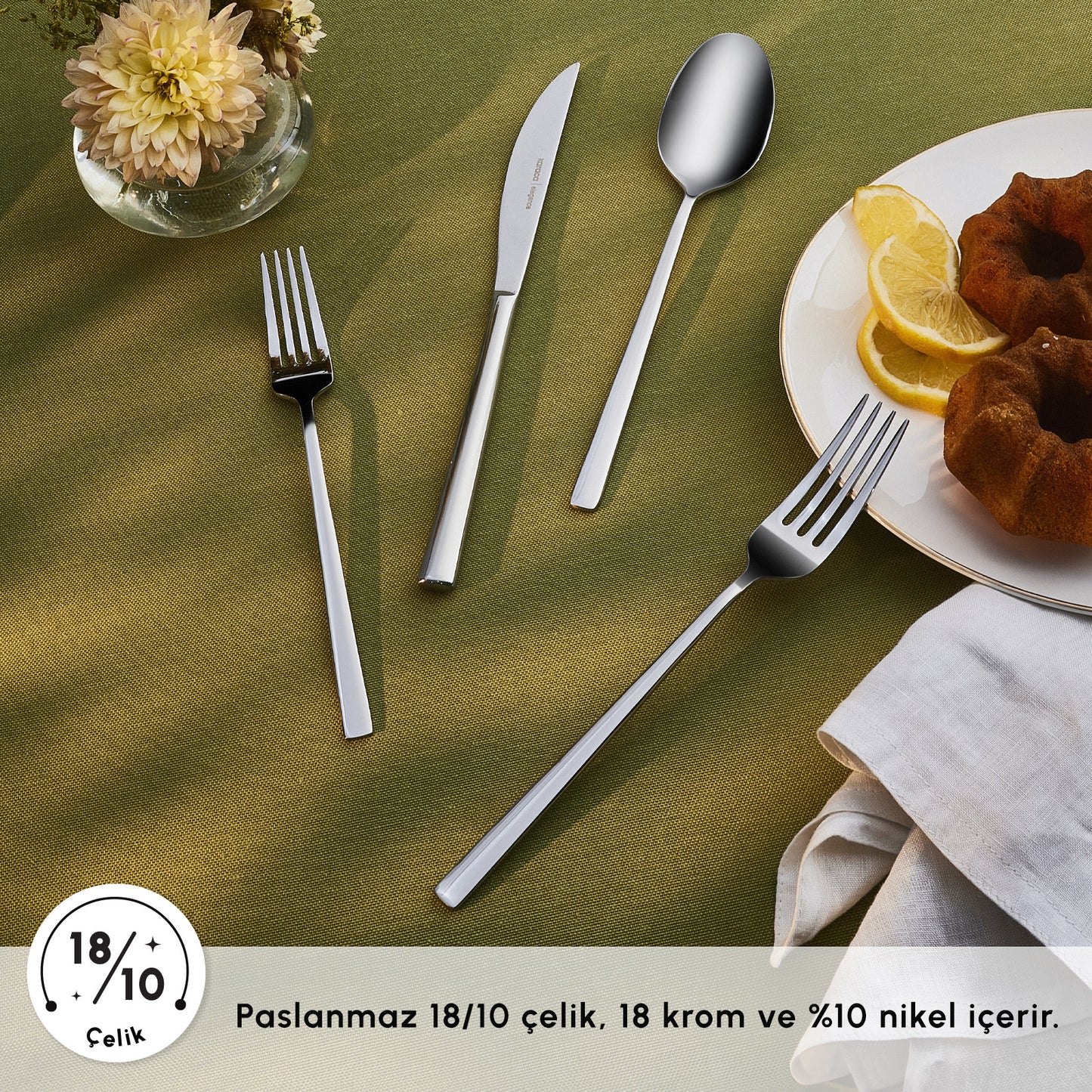 Karaca Milas 24-Piece Cutlery Set for 6 People