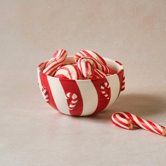 New Year Candy Twist Bowl 13 cm