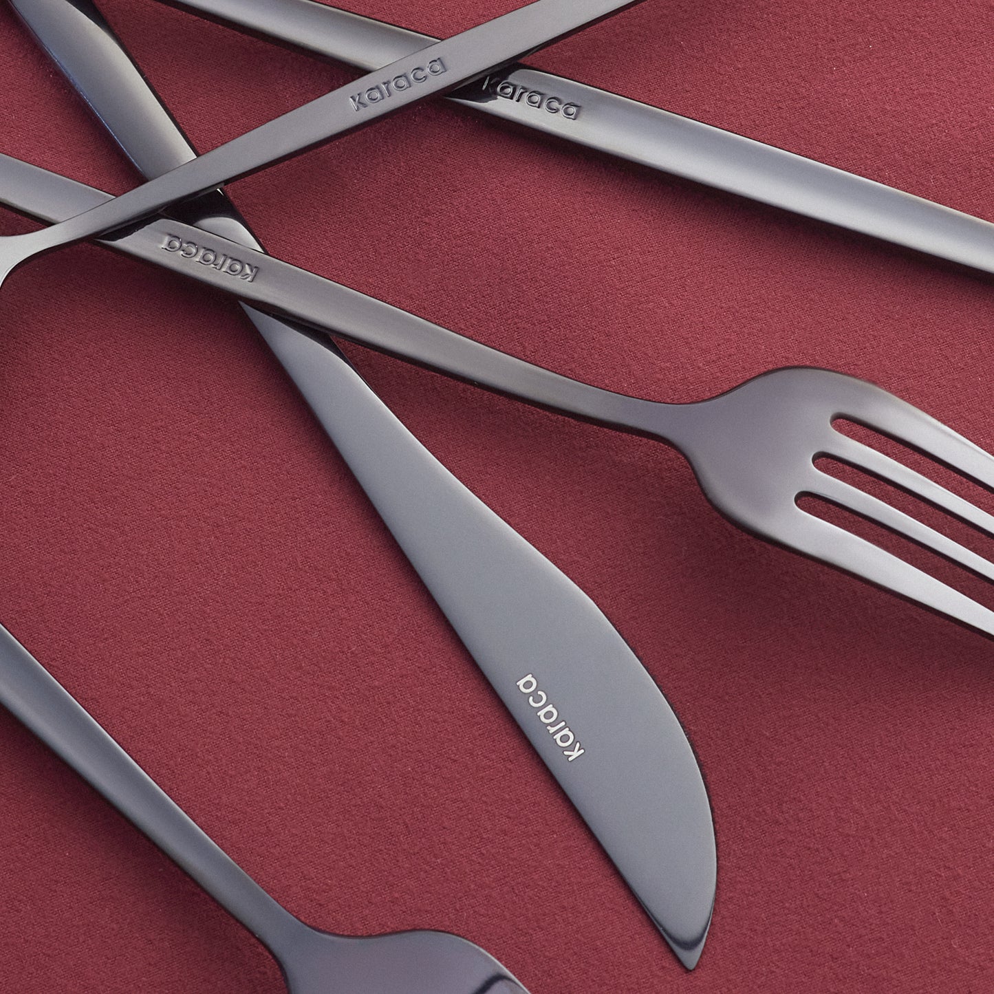 Karaca Orion 30-Piece Cutlery Set for 6 People Black