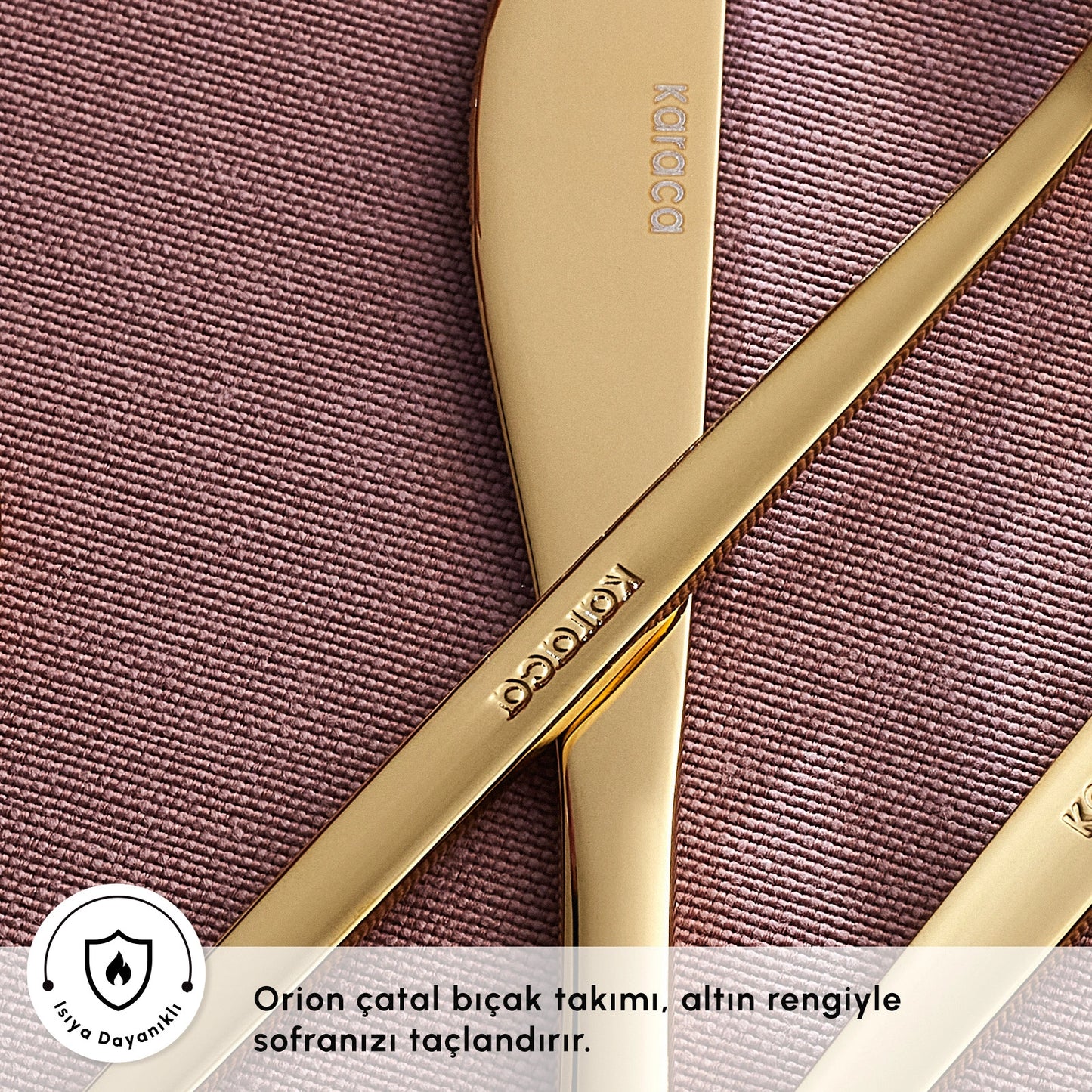 Karaca Orion Gold 30-Piece Cutlery Set for 6 People