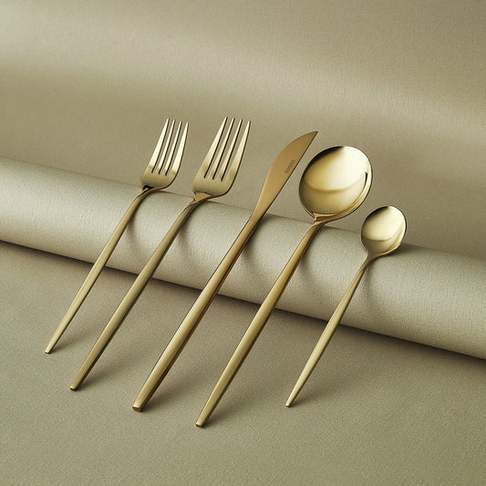 Karaca Orion Gold 30-Piece Cutlery Set for 6 People