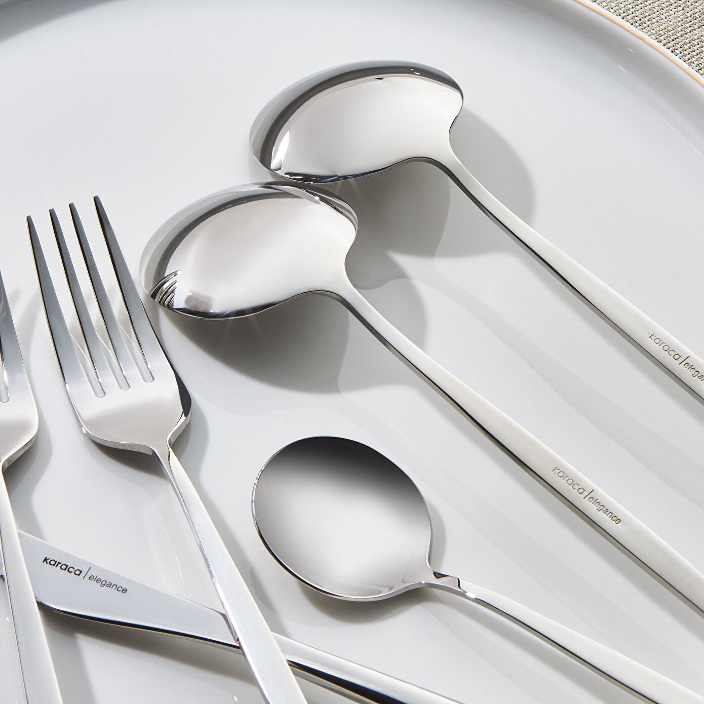 Porto 30 Piece Cutlery Set for 6 People Platinum