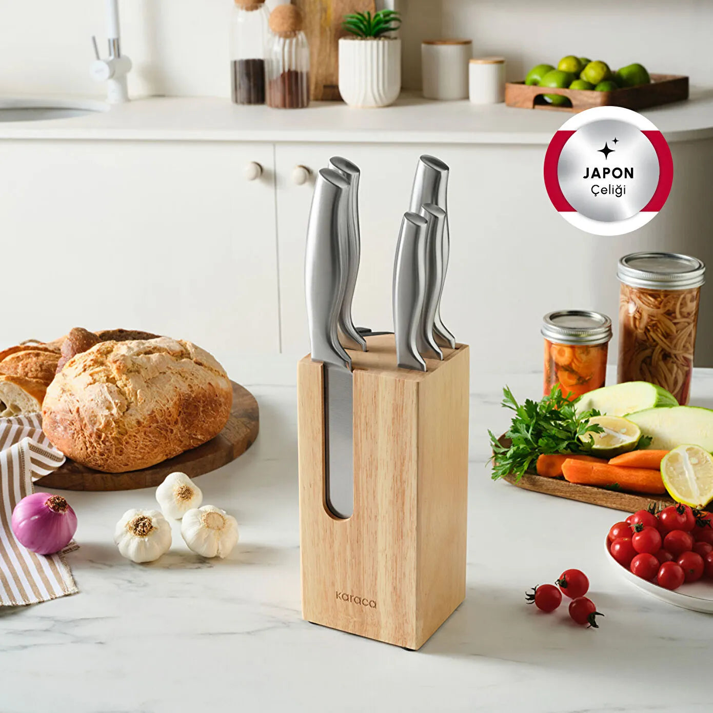 Karaca Samurai Force Japanese Steel 6 Piece Knife Set