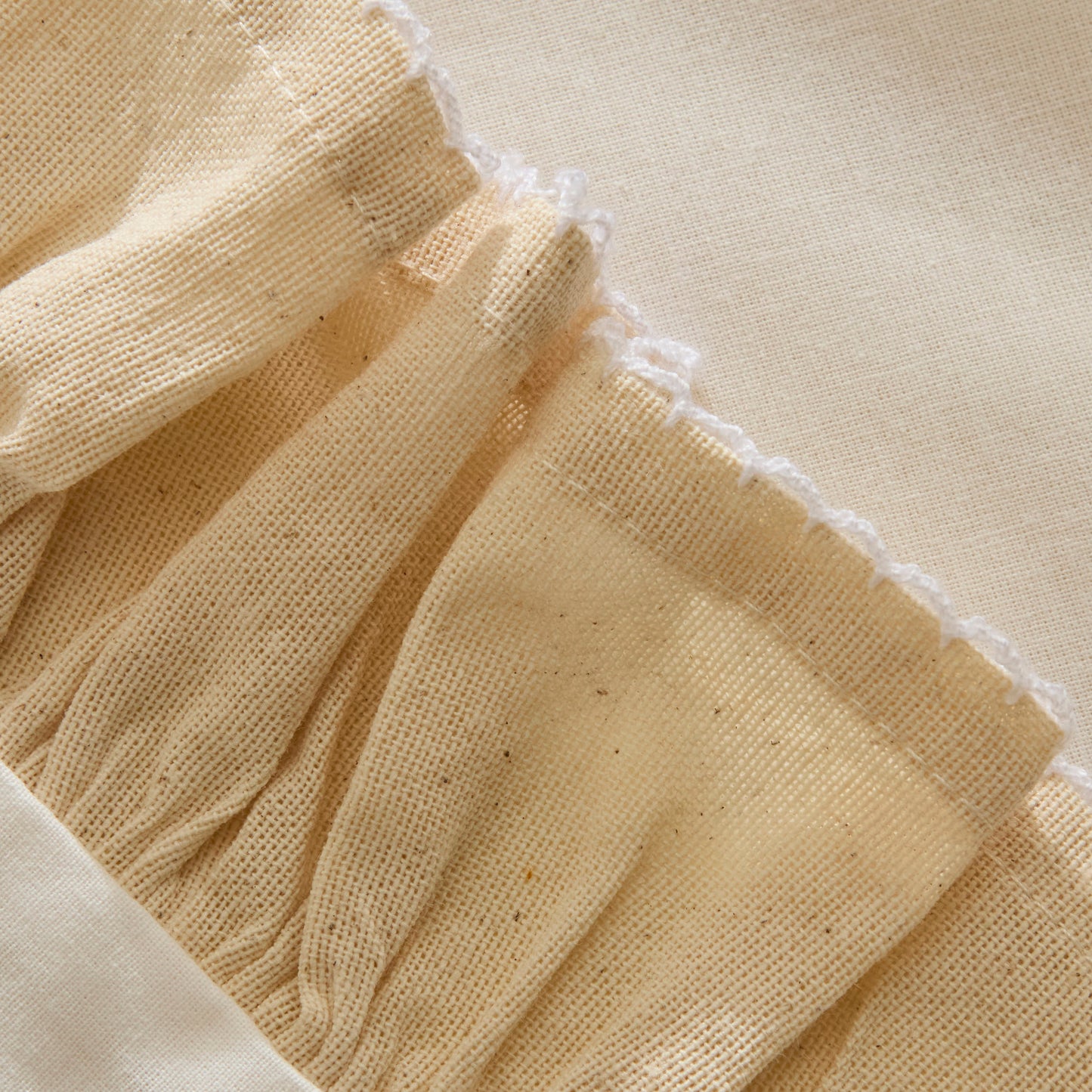 Lisa 100% Cotton Double Duvet Cover Set - Offwhite