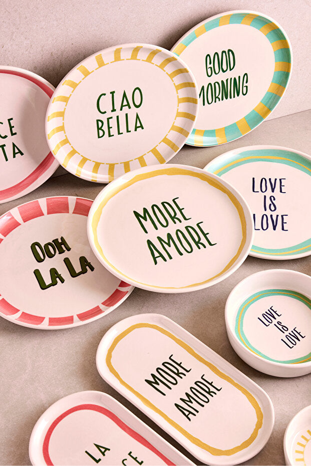 La Dolce Vita 14-Piece Ceramic Breakfast Set for 6 People