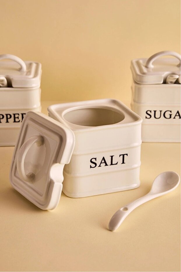 Bianca 3-Piece Porcelain Spice Set