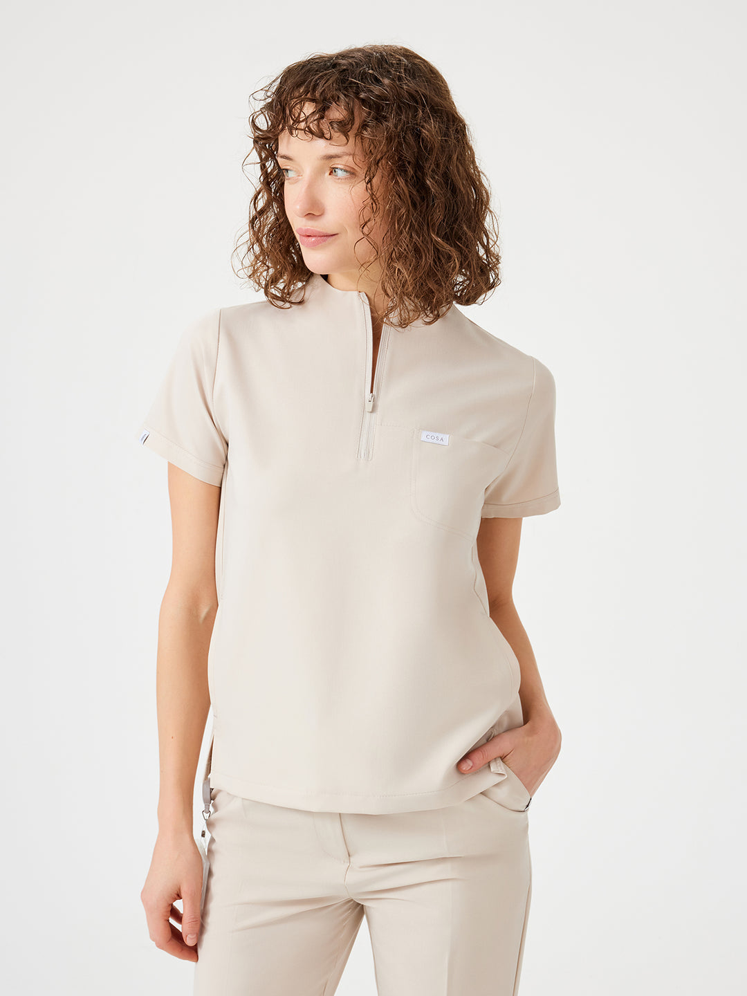 Cosa Citius Women's Top - Light Beige
