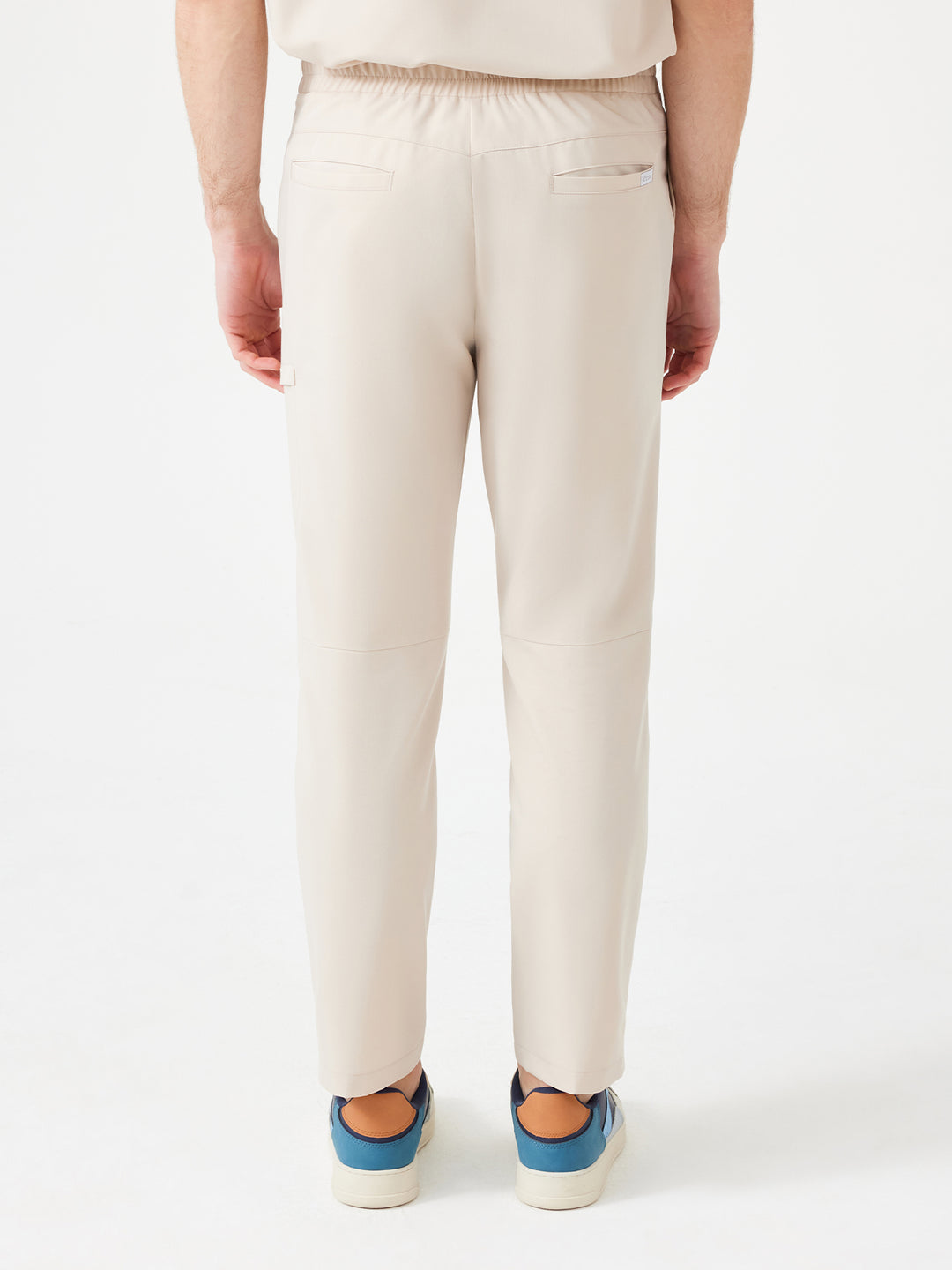 Cosa Altius Men's Straight Fit Trousers - Light Beige