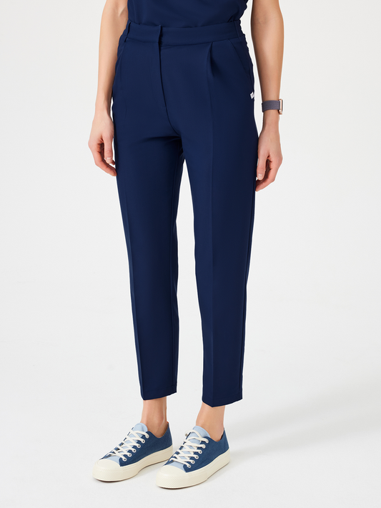 Cosa Citius Women's Pleated Trousers - Light Navy