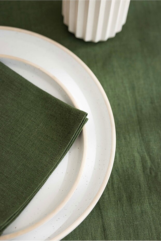 Premium 1 Piece Linen Runner 40x150 cm - Khaki