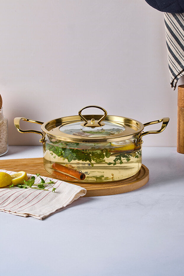 Logan Gold 2.5 L Glass Pot