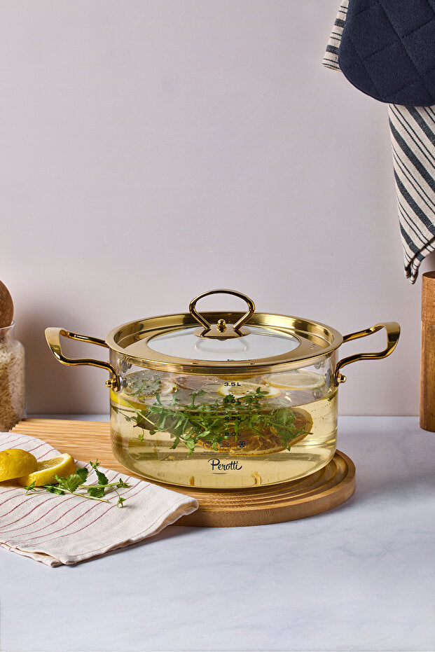 Logan Gold 3.5 L Glass Pot