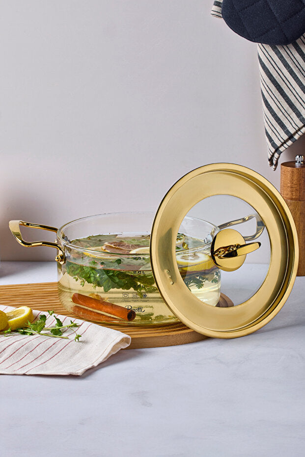 Logan Gold 2.5 L Glass Pot