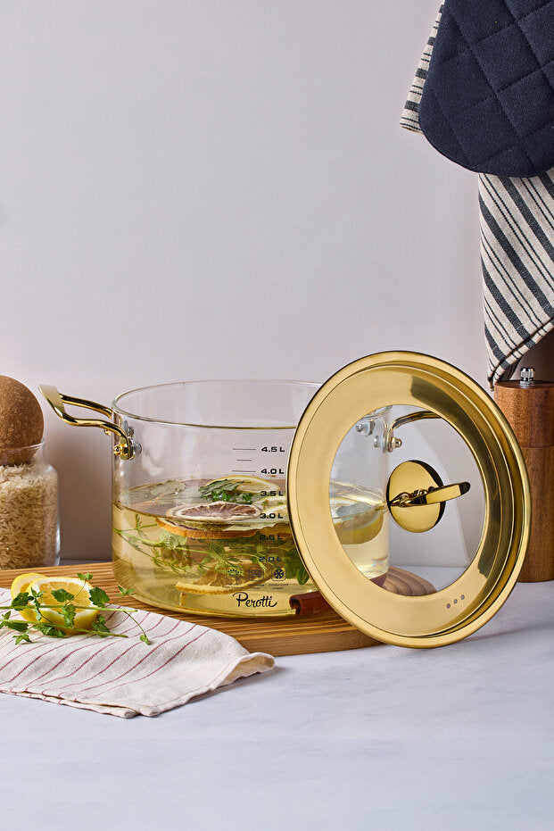 Logan Gold 4.5 L Glass Pot