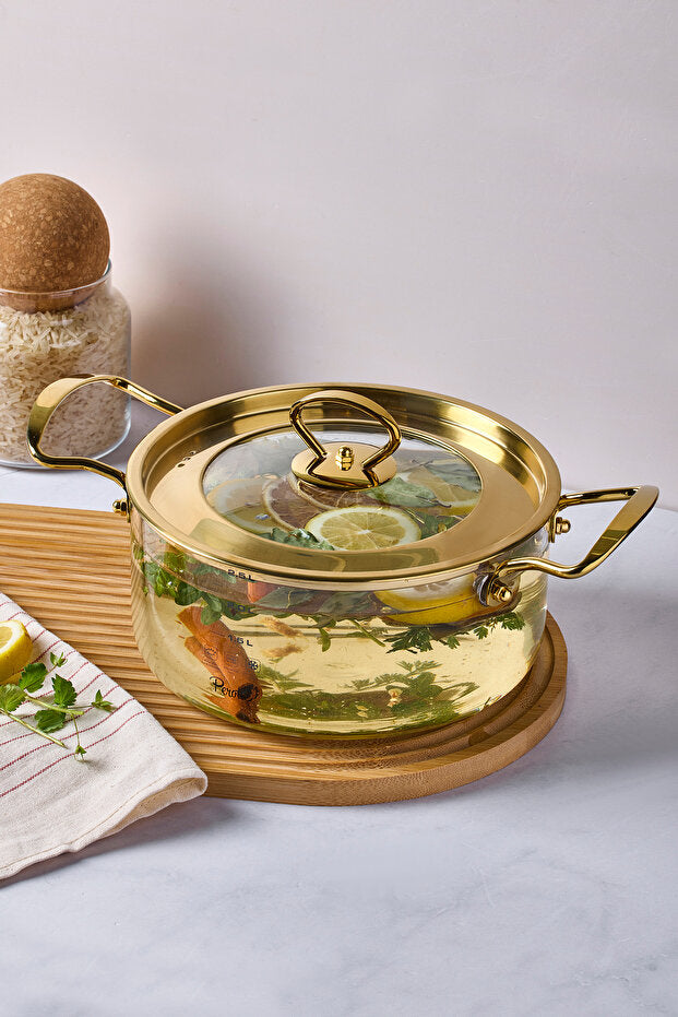 Logan Gold 2.5 L Glass Pot