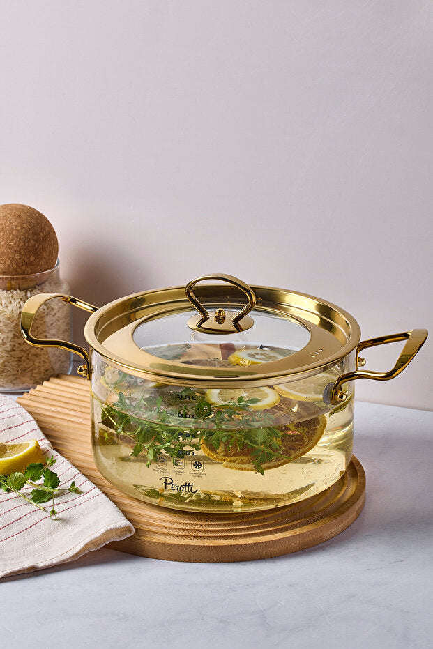 Logan Gold 3.5 L Glass Pot