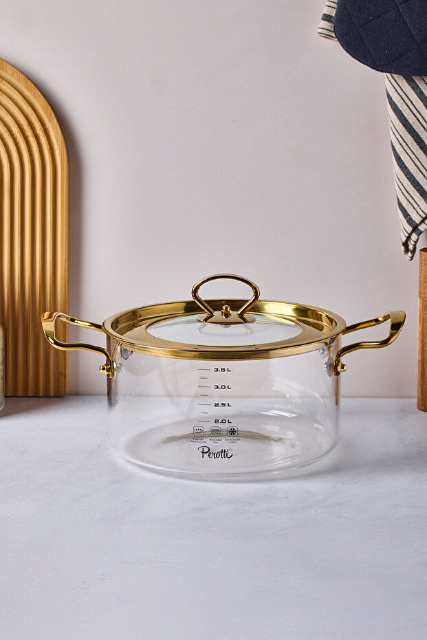 Logan Gold 3.5 L Glass Pot