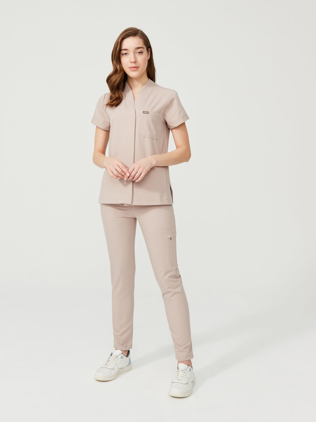 Cosa Mono Women's Scrubs - Beige