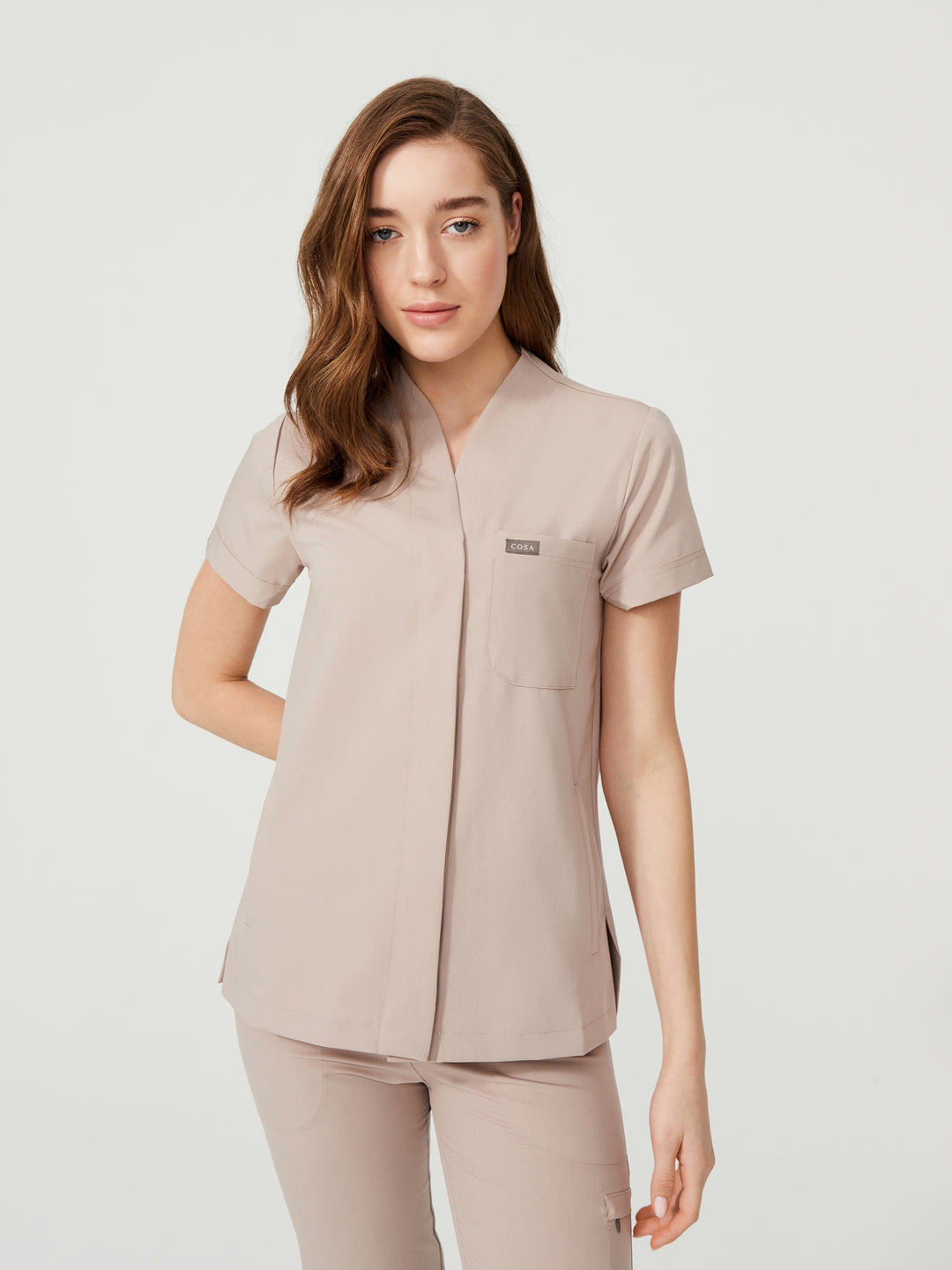 Cosa Mono Women's Scrubs - Beige