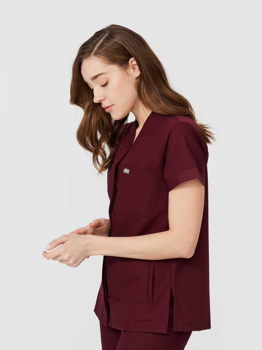 Cosa Mono Women's Scrubs - Burgundy