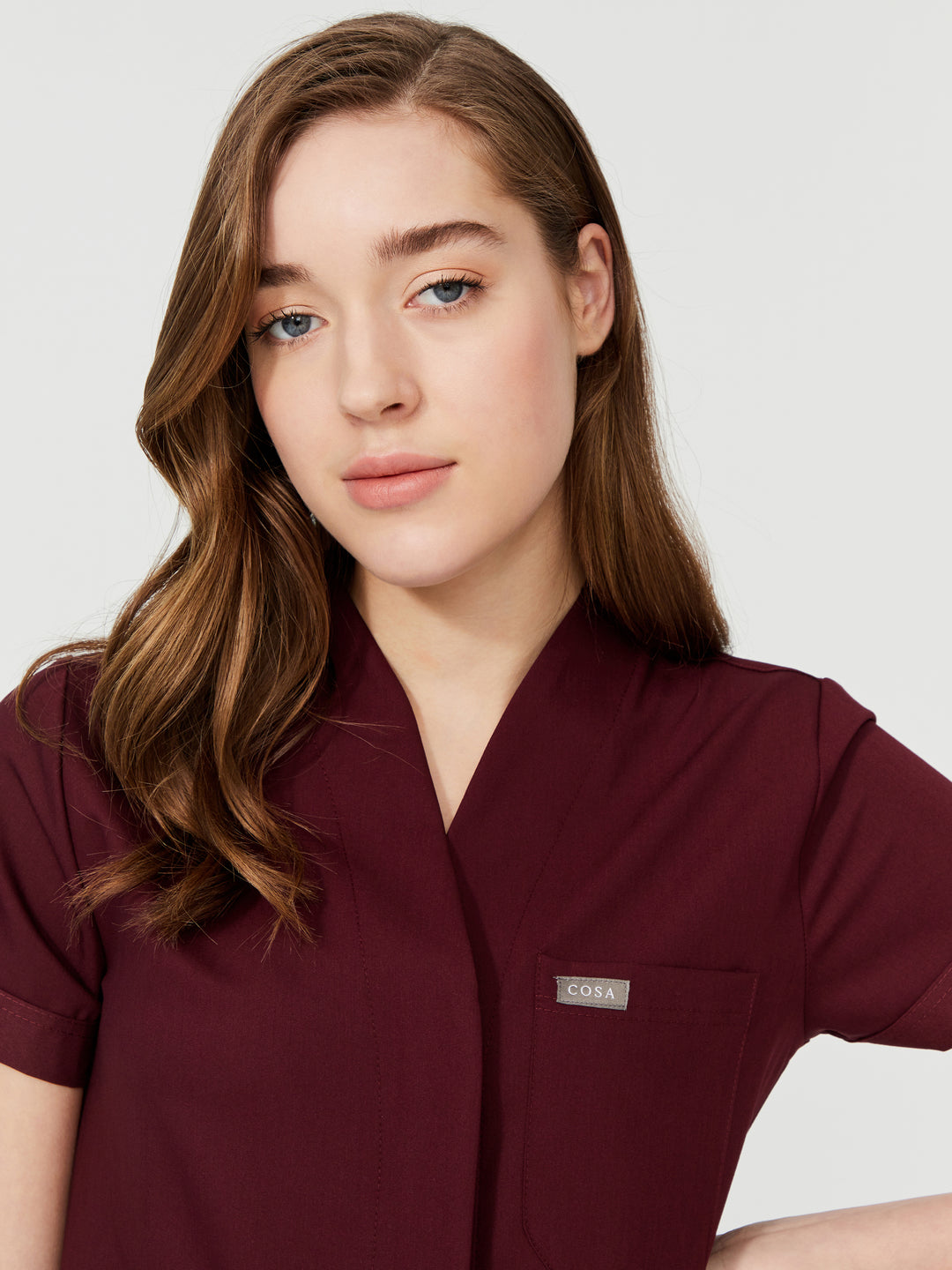 Cosa Mono Women's Scrubs - Burgundy
