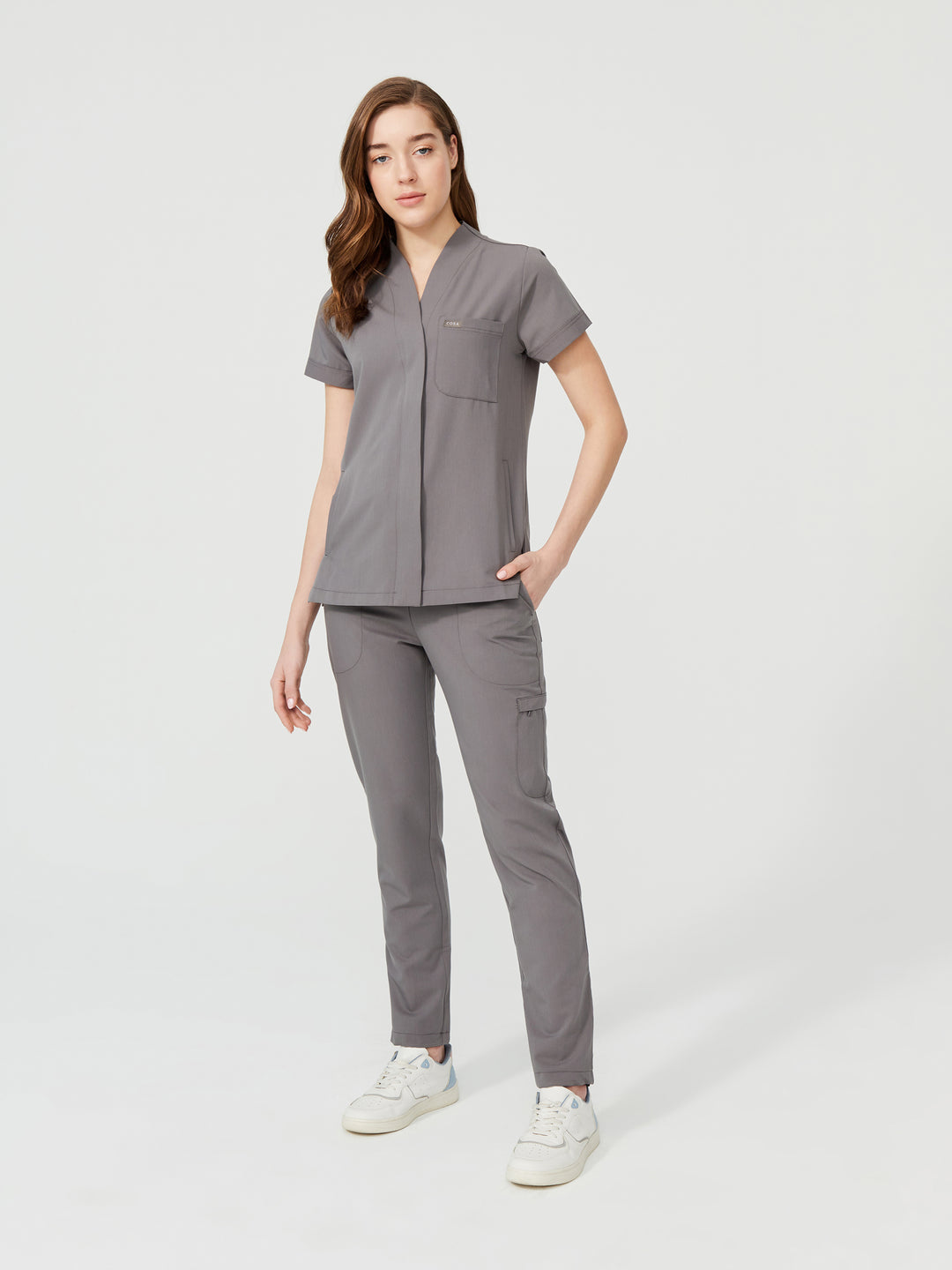Cosa Mono Women's Scrubs - Gray