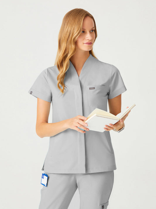 Cosa Mono Women's Scrubs - Light Gray