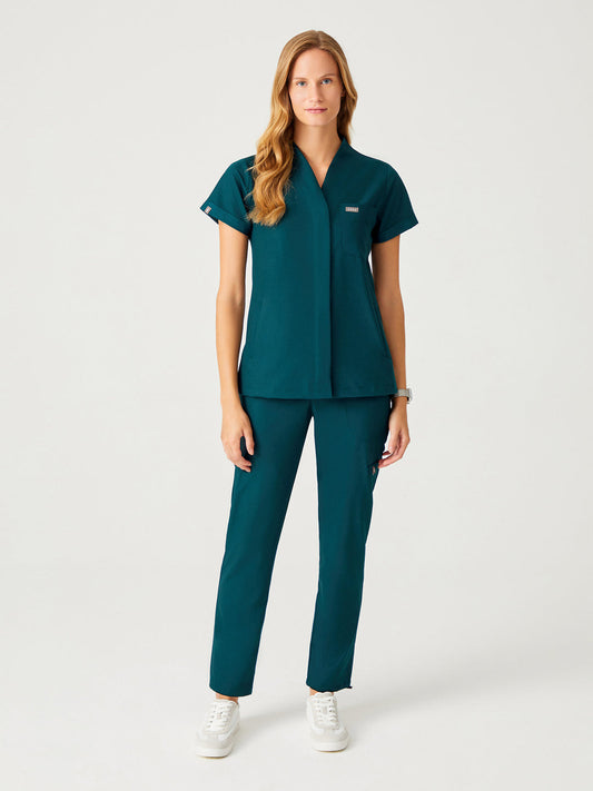 Cosa Mono Women's Scrubs - Petrol Green