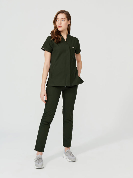 Cosa Mono Women's Scrubs - Pine Green