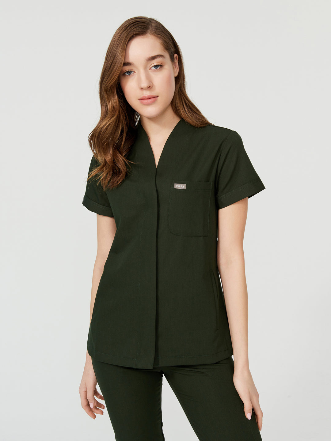Cosa Mono Women's Scrubs - Pine Green