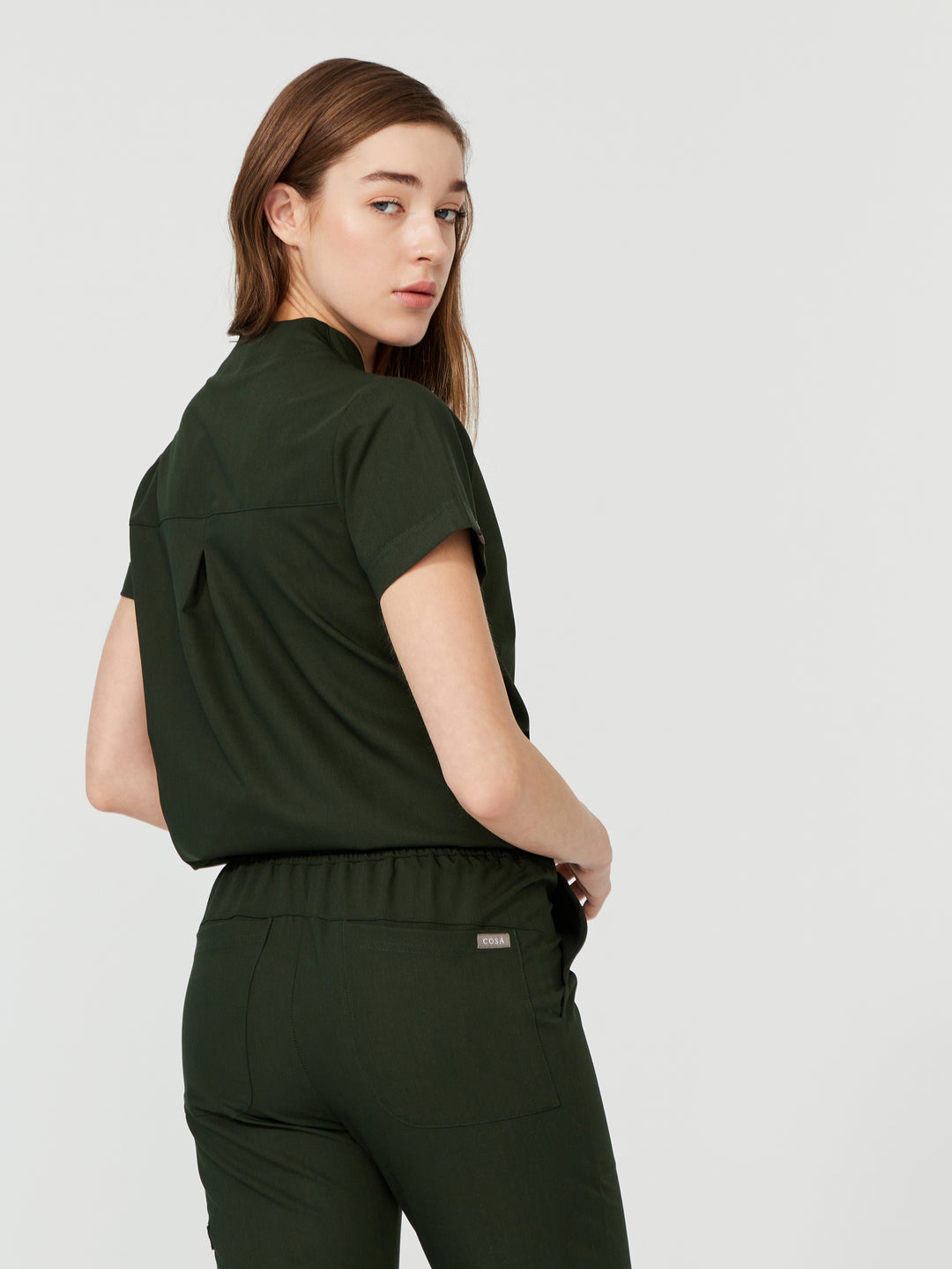 Cosa Mono Women's Scrubs - Pine Green