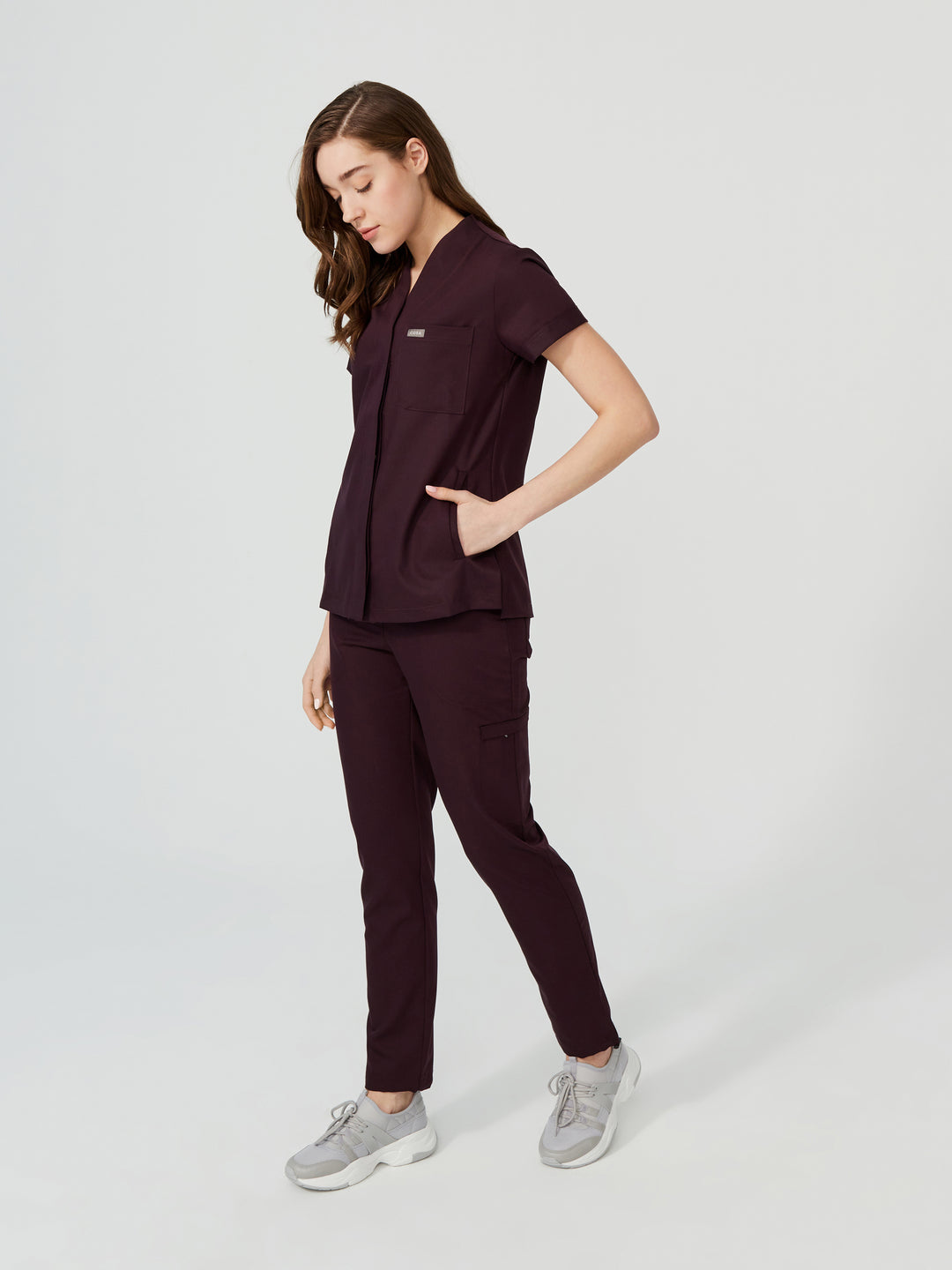 Cosa Mono Women's Scrubs - Plum