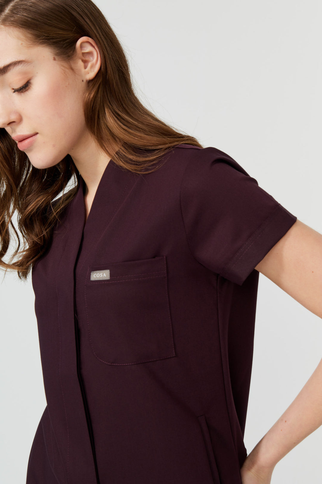 Cosa Mono Women's Scrubs - Plum