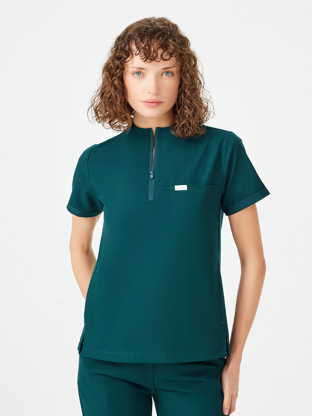 Cosa Citius Women's Top - Petrol Green