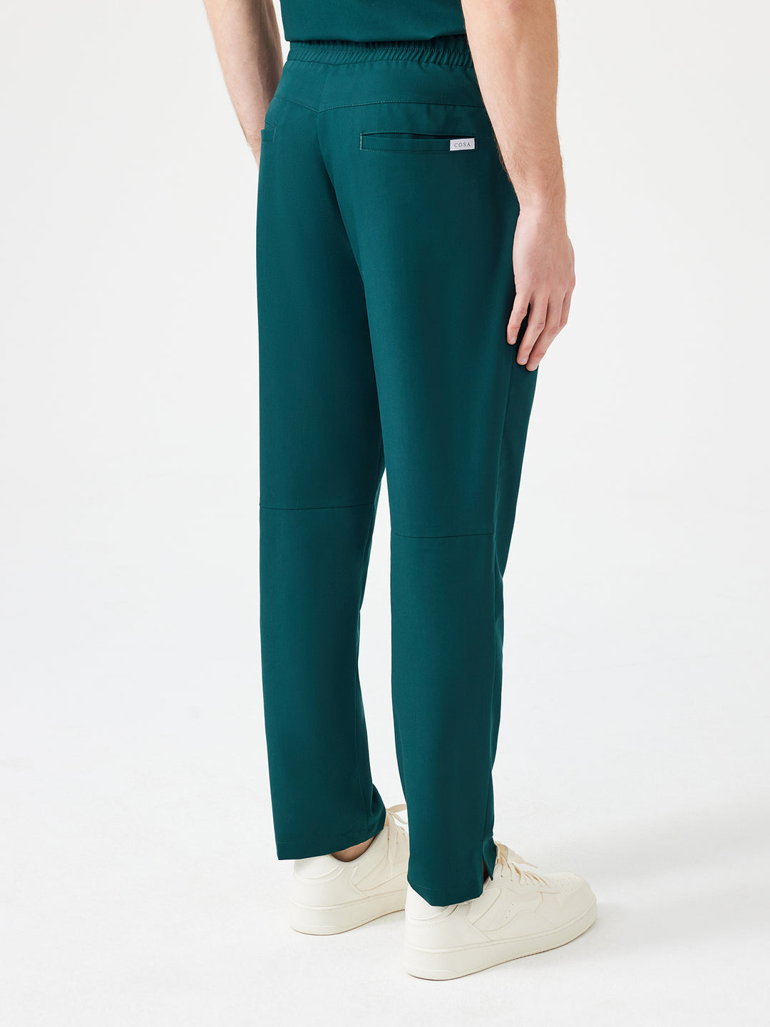 Cosa Altius Men's Straight Fit Trousers - Petrol Green