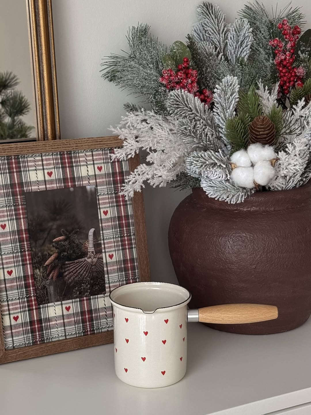 Cupid Enamel Coffee Pot