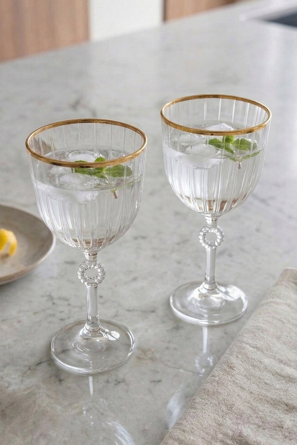 Elite Gold 4-Piece Wine Glass Set 270 cc