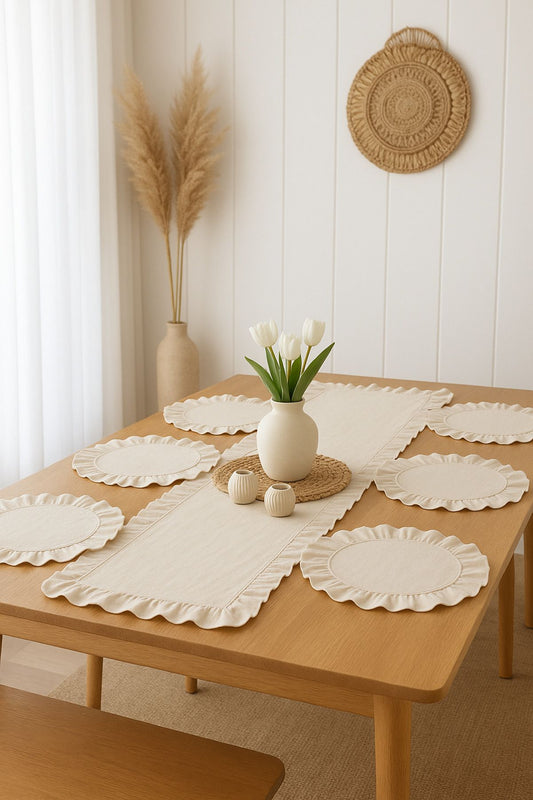 Ruffle 7 Piece Linen Set